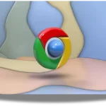 Google Chrome Logo 3D
