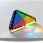 3D Google Play Kristal Tasarım