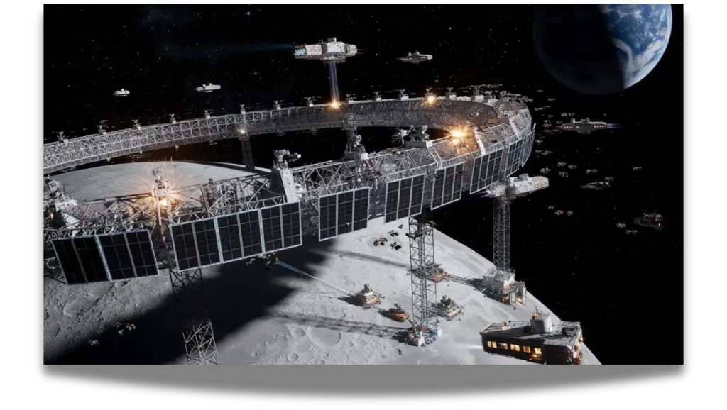Ay'daki Dev Güneş Enerjisi Kuşağı: Japon Şirket Shimizu'dan 'Luna Ring' Projesi