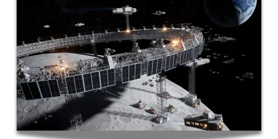 Ay'daki Dev Güneş Enerjisi Kuşağı: Japon Şirket Shimizu'dan 'Luna Ring' Projesi