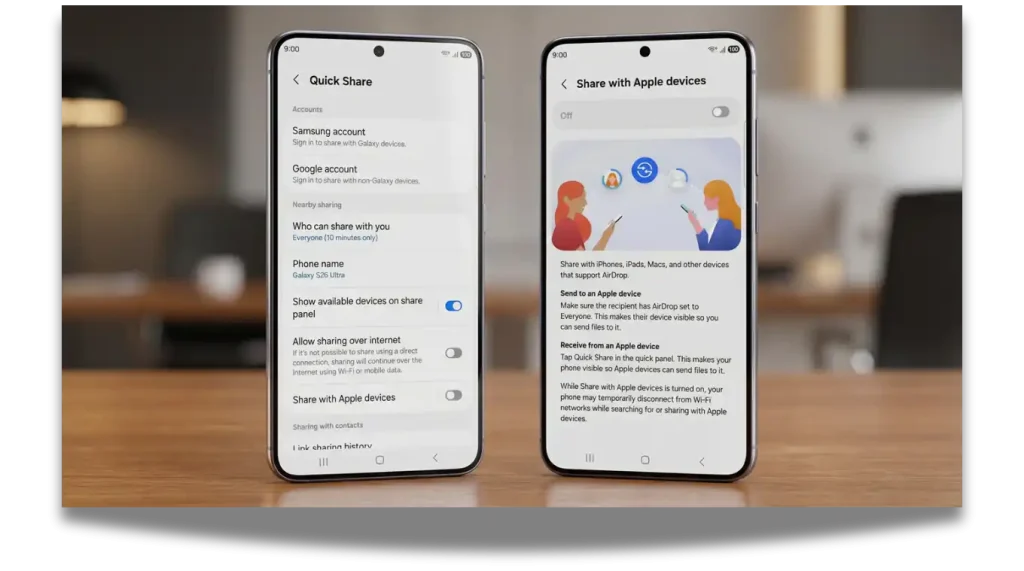 Samsung Galaxy S26 serisi nihayet Apple AirDrop desteğine kavuştu