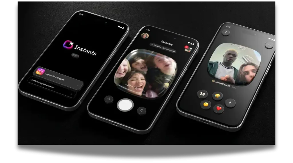 Meta, filtresiz ve anlık paylaşım uygulaması Instants’ı test aşamasına soktu