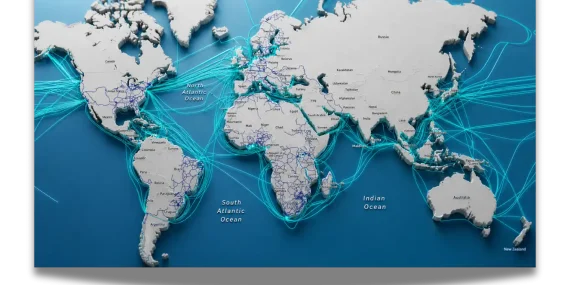 The Deep-Sea Backbone of Global Connectivity