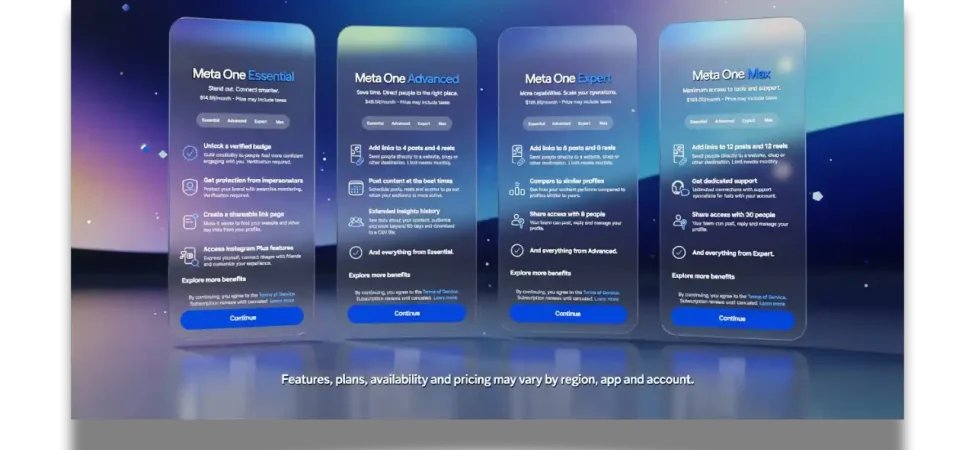 Meta One abonelik paketleri ve fiyatları açıklandı